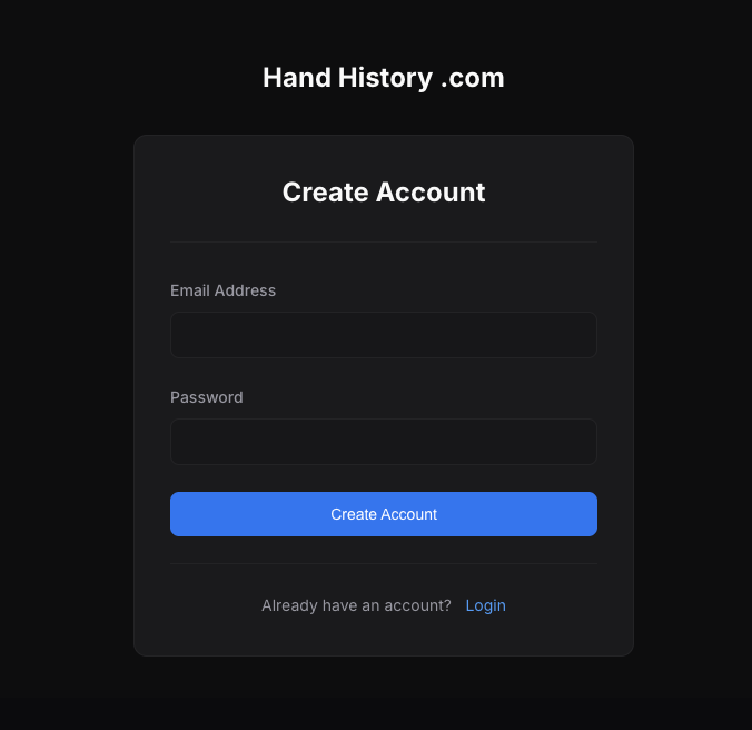 Create your account